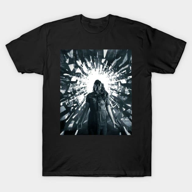 Broken Glass Girl T-Shirt by Guttsaw